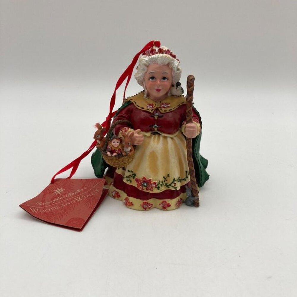 Vintage Christopher Radko Nana Leaf Woodland Winds Christmas Ornament Figurine